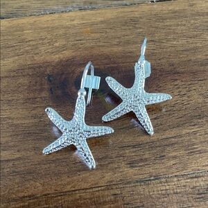 Sterling Silver Starfish Drop Earring
